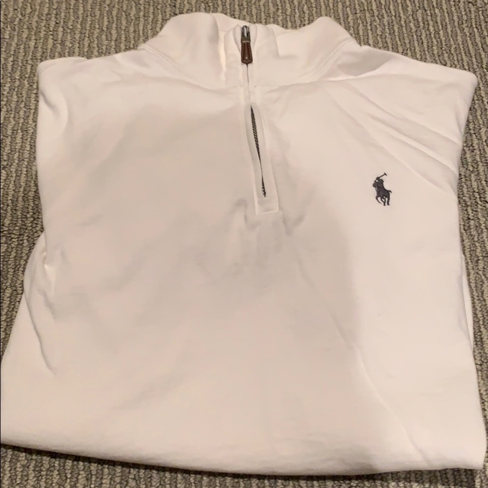 Polo Ralph Lauren white quarter zip men S